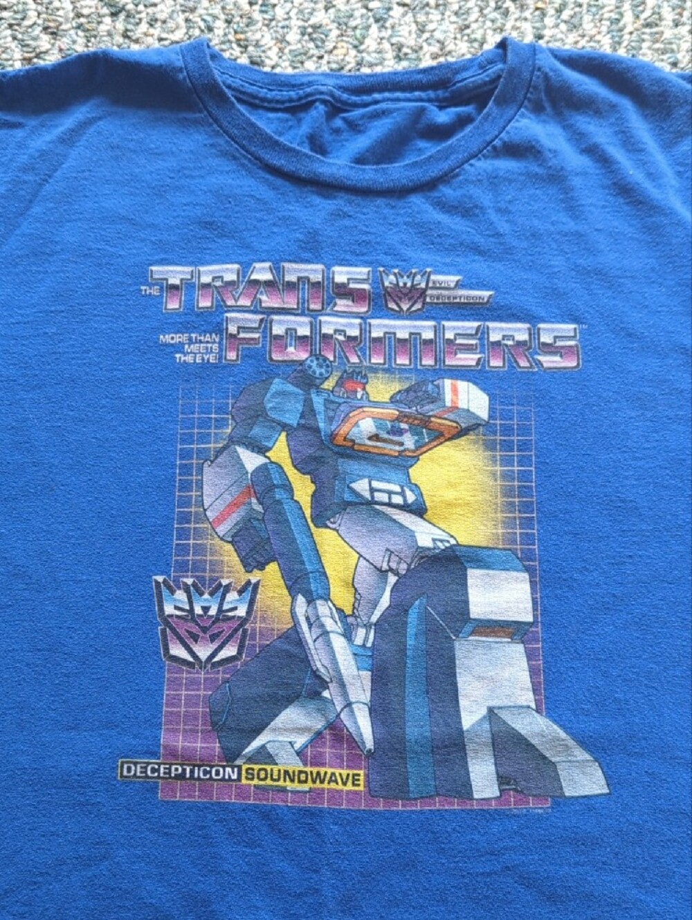 Transformers Decepticon Soundwave Boys Graphic Tee Shirt